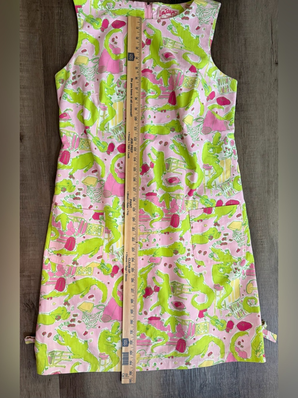 Lilly Pulitzer Vintage Rare Frisky Business Sheath Dress Size 12 Alligator π - Picture 12 of 14